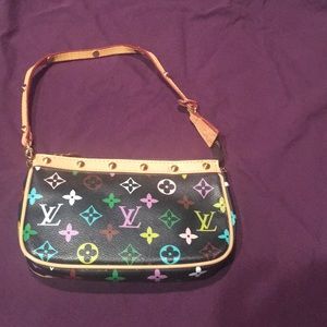 NWOT Louis Vuitton multicolor monogram pochette.